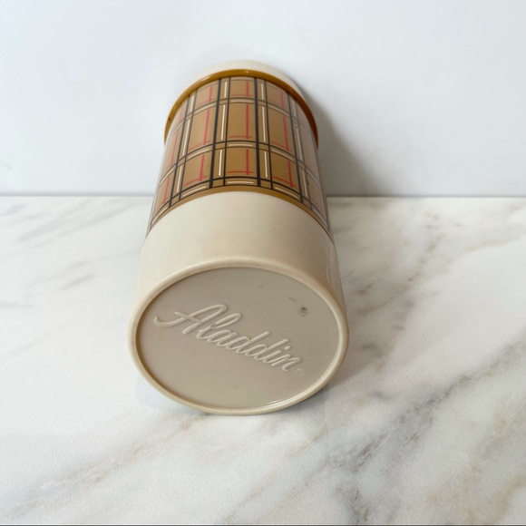 Vintage 1960s 70s Aladdin Plaid Thermos 10 oz - Picture 3 of 5